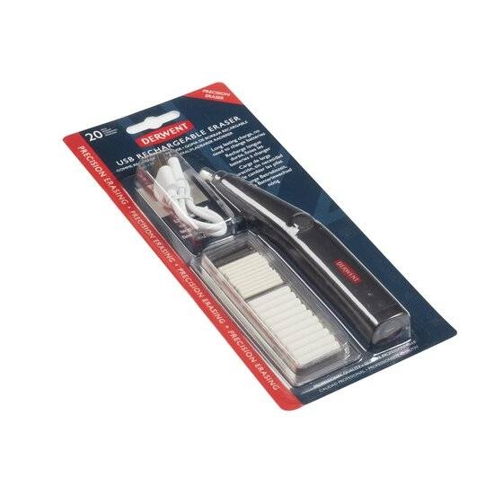 Ластик электрический Derwent с USB-зарядкой и сменными ластиками купить в художественном магазине ArtCraft.Space