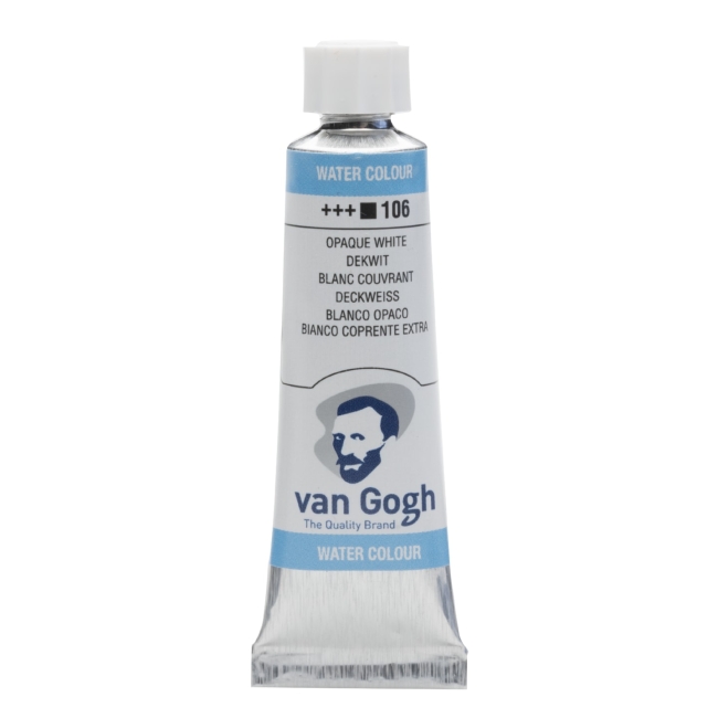 Краска акварельная Van Gogh туба 10мл №106 Белый матовый