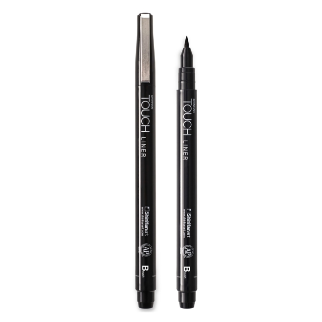 Ручка капиллярная брашпен  TOUCH Liner Brush черный