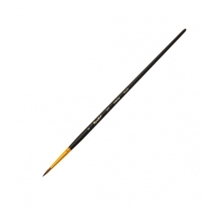 Кисть Roubloff Серия 1117 колонок круглая укороченная вставка ручка матовая длинная №3