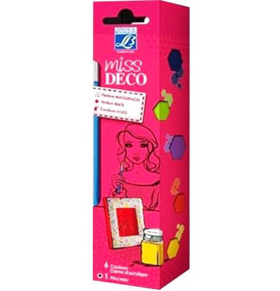 Набор акриловых красок Miss Deco LeFranc&Bourgeois 6 цветов, матовые купить в художественном магазине ArtCraft.Space с доставкой