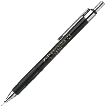 Карандаш механический Faber-Castell TK-Fine 2315 черный, грифель 0.5 мм HB купить в магазине ArtCraft.Space