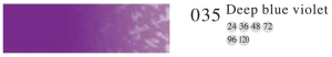 Пастель профессиональная сухая полутвёрдая квадратная цвет № 035 темный сине-фиолетовый