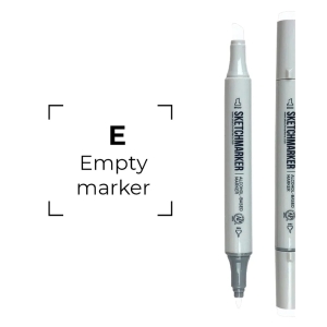Маркер SKETCHMARKER двухсторонний на спирт.основе пустой без чернил Маркер SKETCHMARKER двухсторонний на спирт.основе пустой без чернил