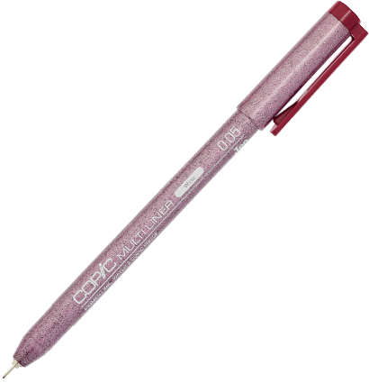 Капиллярный линер Copic Multiliner винный поштучно / выбор толщины купить в магазине товаров для рисования ArtCraft.Space с доставкой по РФ и СНГ