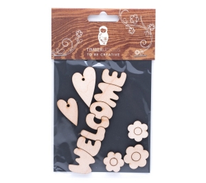 Набор заготовок для декорирования Home3 фанера 10х14см,