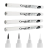 Набор черных и серых линеров Graph'It Brush Liner 4 штуки с пером-кистью (брашпен) купить в фирменном магазине маркеров ArtCraft.Space с доставкой по РФ и СНГ