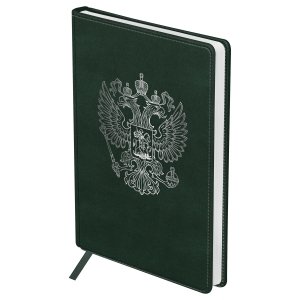 Ежедневник недатированный, А5, 136л., кожзам, OfficeSpace "Серия Eagle", зеленый