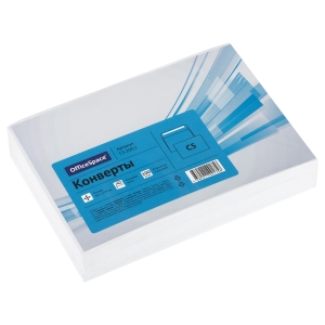Конверт C5, OfficeSpace, 162*229мм, б/подсказа, б/окна, отр. лента, термоусадка Конверт C5, OfficeSpace, 162*229мм, б/подсказа, б/окна, отр. лента, термоусадка