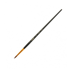 Кисть Roubloff Серия 1117 колонок круглая укороченная вставка ручка матовая длинная №4