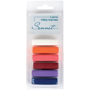 Набор пластики для лепки Сонет "Ягодные цвета", 06цветов, 120г, блистер