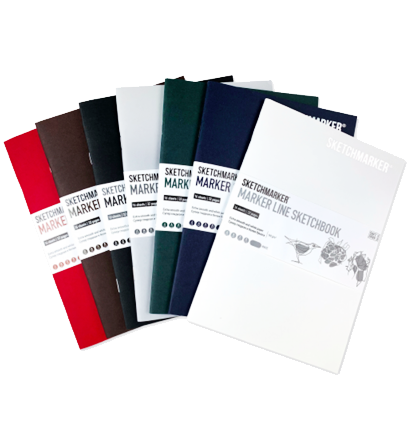 Скетчбук Sketchmarker Marker Line черный с мягкой обложкой А5 / 16 листов / 160 гм купить в магазине маркеров ArtCraft.Space с доставкой по РФ и СНГ