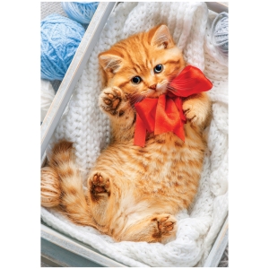 Пазл  1000 эл. ТРИ СОВЫ "Котенок с бантиком"