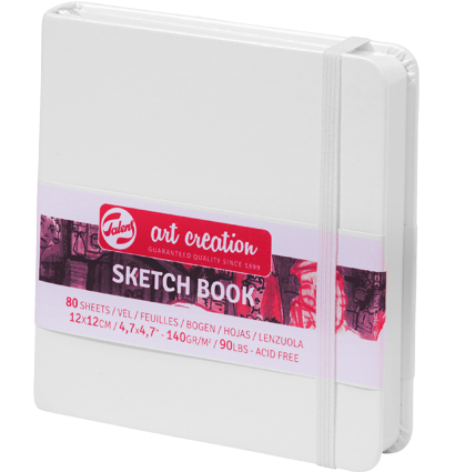 Скетчбук белый квадратный Art Creation Sketchbook Royal Talens с резинкой 20х20 см / 80 листов / 140 гм купить в художественном магазине ArtCraft.Space с доставкой по РФ и СНГ