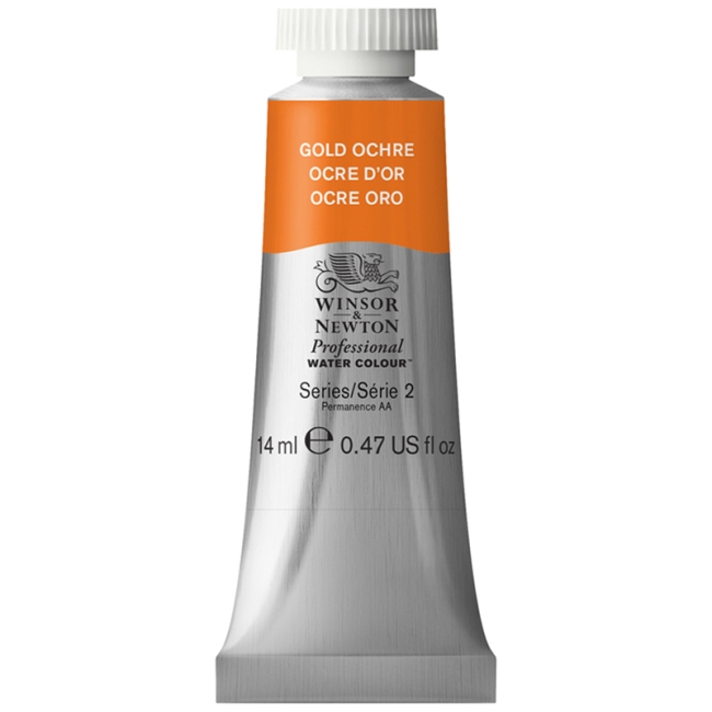 Акварель художественная Winsor&Newton "Professional", 14мл, туба, золотая охра