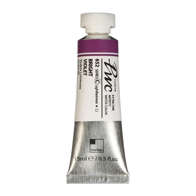 Краска акварельная SH PWC туба 15мл №652 (C) ярко-фиолетовый,