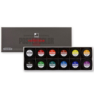 Набор красок SH POSTER COLOR PRO 12цв*40мл, Набор красок SH POSTER COLOR PRO 12цв*40мл,