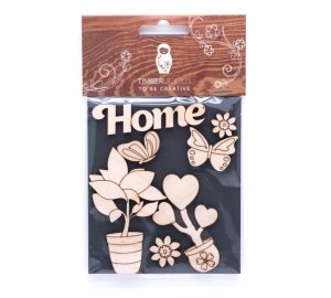 Набор заготовок для декорирования Home4 фанера 10х14см,