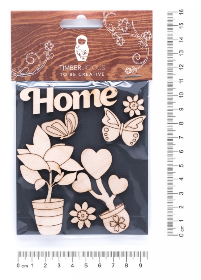 Набор заготовок для декорирования Home4 фанера 10х14см,