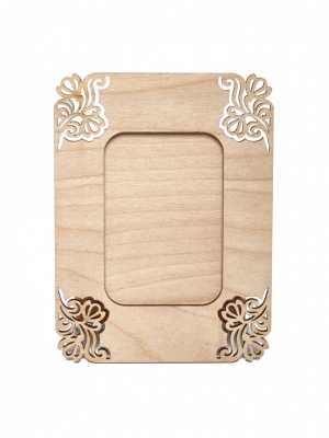 Панно для декорирования с ажурными углами вид 3 11х15см,