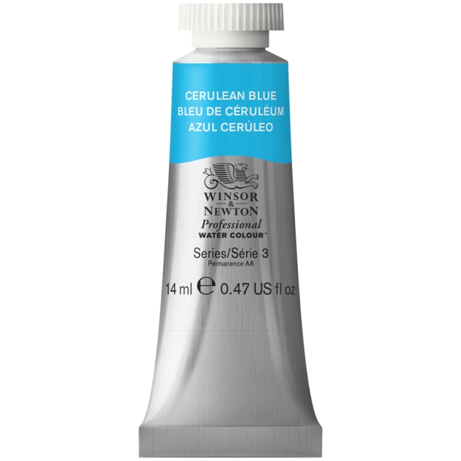 Акварель художественная Winsor&Newton "Professional", 14мл, туба, церулеум (лазурный)