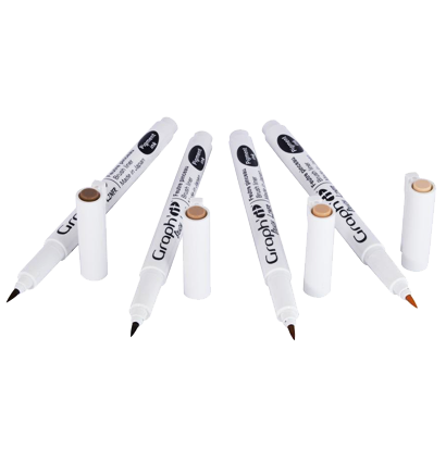 Набор коричневых линеров Graph'It Brush Liner 4 штуки с пером-кистью (оттенки коричневого) купить в магазине маркеров ArtCraft.Space с доставкой по РФ и СНГ