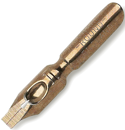 Бронзовое перо Manuscript Round Hand №0 3.75 мм для каллиграфии купить в магазине ArtCraft.Space