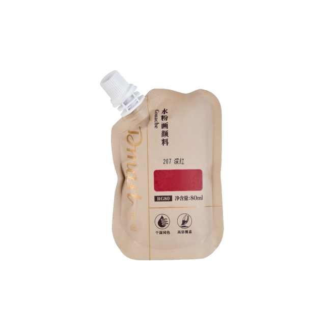 Гуашь Dmast дой-пак 80мл 207 Красный насыщенный