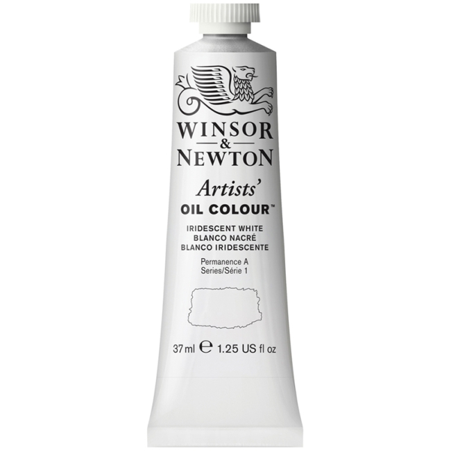 Краска масляная профессиональная Winsor&Newton "Artists Oil", 37мл, радужный белый