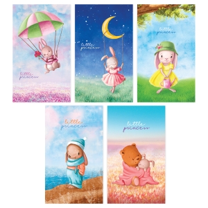 Блокнот А7 48л. на склейке BG "Little bunny"