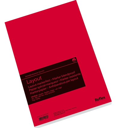 Альбом для маркеров Reflex Layout Bleedproof А4 / 100 листов / 75 гм купить в магазине товаров для художников ArtCraft.Space с доставкй по РФ и СНГ