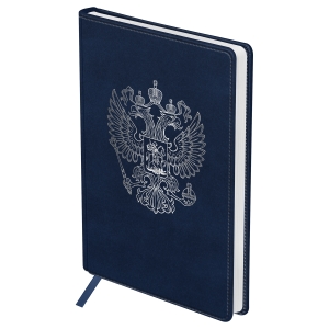 Ежедневник недатированный, А5, 136л., кожзам, OfficeSpace "Серия Eagle", синий