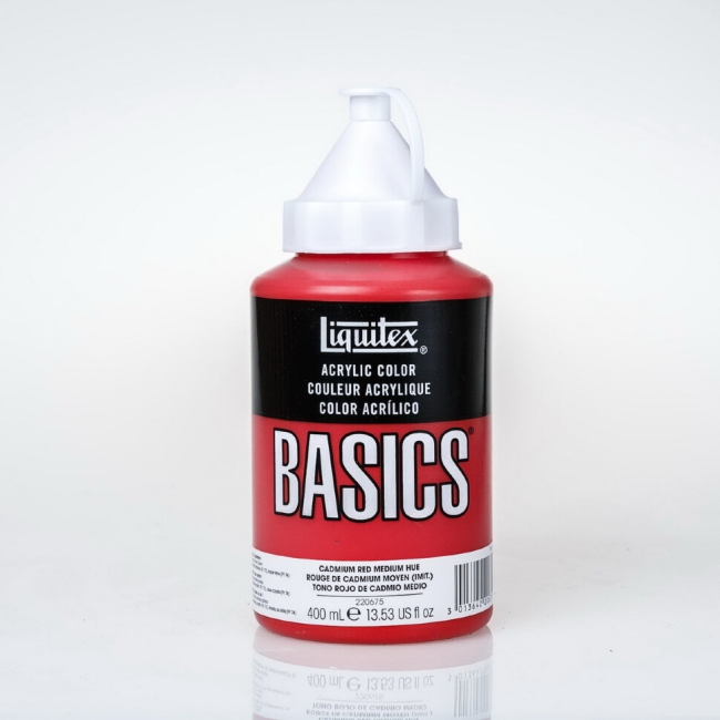 Краска акриловая LIQUITEX Basics №151 кадмий красный средний имит 400 мл купить в художественном магазине ArtCraft.Space с доставкой по всему миру