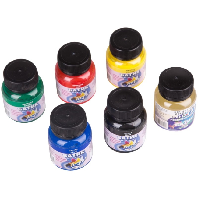 Краски по ткани Гамма "Батик-акрил" набор из 5 цветов по 70 мл купить в художественном магазине ArtCraft.Space с доставкой Краски по ткани Гамма "Батик-акрил" набор из 5 цветов по 70 мл купить в художественном магазине ArtCraft.Space с доставкой