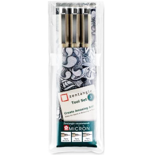 Набор Zentangle 3 предмета: линеры Pigma Micron 3шт, Набор Zentangle 3 предмета: линеры Pigma Micron 3шт,