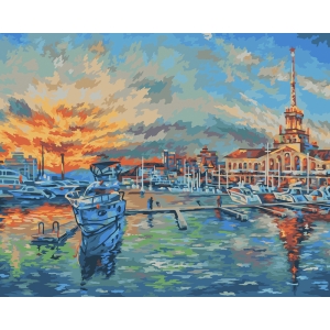 Картина по номерам на холсте ТРИ СОВЫ "Сочи", 40*50см, с акриловыми красками и кистями Картина по номерам на холсте ТРИ СОВЫ "Сочи", 40*50см, с акриловыми красками и кистями