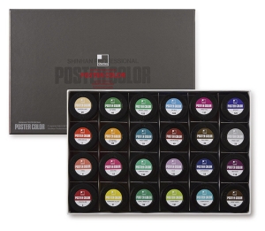 Набор красок SH POSTER COLOR PRO 24цв*40мл B, Набор красок SH POSTER COLOR PRO 24цв*40мл B,
