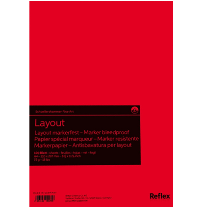 Альбом для маркеров Reflex Layout Bleedproof А3 / 100 листов / 75 гм купить в художественном магазине ArtCraft.Space с доставкой по РФ и СНГ
