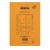 Ежедневник Rhodia Basics 80г/кв.м 14,8х21см микроперфорация линейка 80л мягкая обложка оранжевый