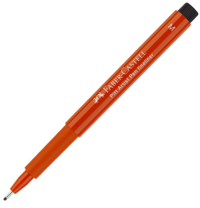 Линер капиллярный Faber-Castell Pitt Artist Pen цвета сангина, перо 0.7 мм купить в магазине товаров для рисования ArtCraft.Space с доставкой по РФ и СНГ