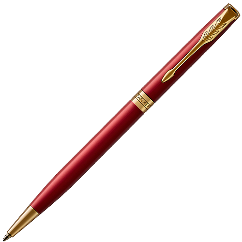 Ручка шариковая Parker Sonnet Red GT 1 мм черные чернила, подарочная упаковка купить в магазине ArtCraft.Space