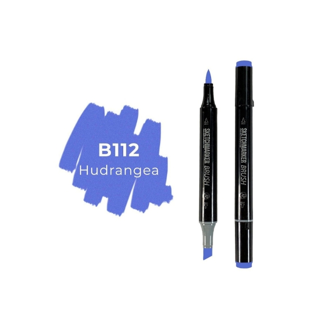 Маркер SKETCHMARKER Brush двухсторонний на спирт.основе цв.B112 Гортензия