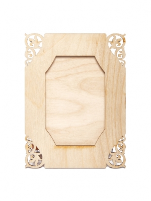 Панно для декорирования с ажурными углами вид 4 11х15см,