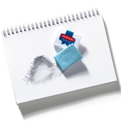 Мягкий ластик  - клячка для работы с интенсивностью карандаша Derwent Kneadable Eraser купить в магазине товаров для рисования ArtCraft.Space с доставкой по РФ и СНГ