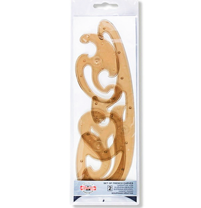 Набор лекал Koh-I-Noor 3 штуки для моделирования тонированные коричневые купить в художественном магазине ArtCraft.Space с доставкой