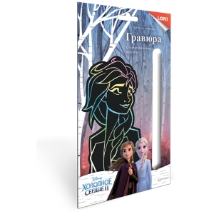 Гравюра с голографическим эффектом Lori "Disney. Эльза", 14,8*10см
