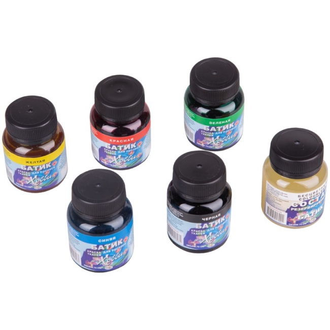 Краски по ткани Гамма "Батик-хобби" набор из 5 цветов по 70 мл купить в художественном магазине ArtCraft.Space с доставкой Краски по ткани Гамма "Батик-хобби" набор из 5 цветов по 70 мл купить в художественном магазине ArtCraft.Space с доставкой