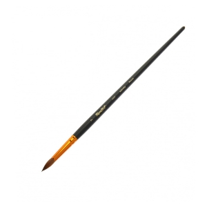 Кисть Roubloff Серия 1117 колонок круглая укороченная вставка ручка матовая длинная №7 Кисть Roubloff Серия 1117 колонок круглая укороченная вставка ручка матовая длинная №7