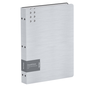 Папка с 80 вкладышами Berlingo "Steel&Style", 45мм, 1800мкм, пластик (полифом), белая