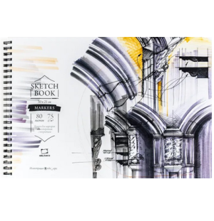 Скетчбук Малевичъ для маркеров "Sketch" 75 г/м, 30х21, 80л